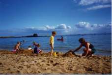 beach towards harbour